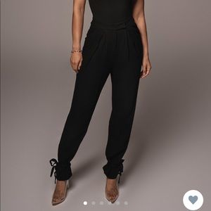JLUXLABEL black naya linen pants